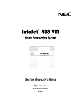 NEC 408 VM User manual