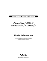 NEC PX-42XM2A/S User manual