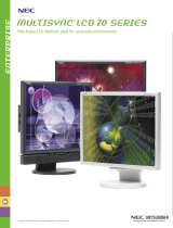 NEC LCD 70 Series User manual