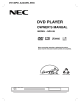 NEC NDV-28 User manual