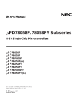 NEC PD78058FY(A) User manual