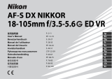 Nikon AF-S DX NIKKOR 18-105mm f/3.5-5.6G ED VR User manual
