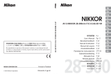 Nikon AF-S NIKKOR 28-300MM F-3.5-5.6G ED VR User manual