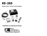 Security 100 KE-265 User manual