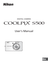 Nikon Coolpix S500 User manual