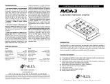 Niles Audio AVDA-3 User manual