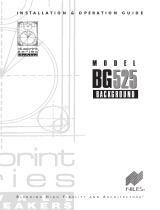 Niles Blueprint BG525 User manual
