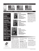 Niles Audio HD-525: 55 Hz to 21 kHz User manual