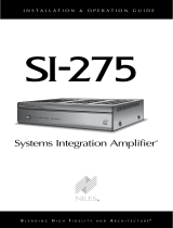 Niles SI-275 Export User manual