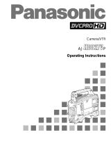 Panasonic AJ-HDC27V User manual