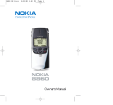Nokia 8860 User manual