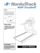 NordicTrack 9600 INCLINE TRAINER User manual