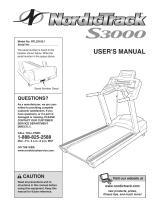 NordicTrack S3000 Treadmill User manual