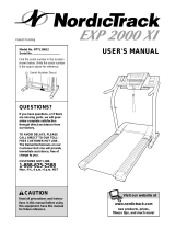 NordicTrack Exp 2000 xi User manual