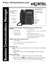 Nortel Networks 1220 User manual