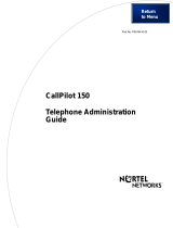 Nortel Networks CallPilot 150 User manual