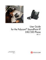 Polycom SoundPoint IP 330 User manual