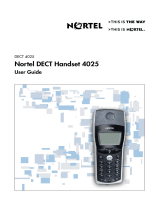 Nortel Networks 4025 User manual