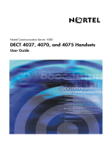 Nortel Networks 4075 User manual