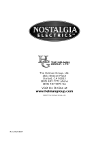 Nostalgia Electrics CHM-915 User manual
