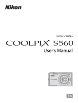 Nikon S560 User manual