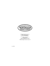 Nostalgia Electrics RHM-800 User manual