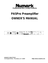 Numark Industries PA5Pro User manual