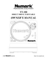 Numark Industries TT-100 User manual