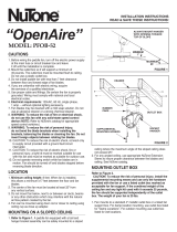 NuTone OpenAire PFOB-52 User manual