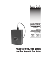 Omega Engineering Omega Low Flow Magnetic Flow Meter FGM220 User manual