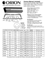 Orion Car Audio 2100HCCA User manual