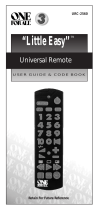 One For All urc 2560 little easy User manual