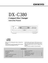 ONKYO DX-C380 User manual