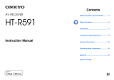 ONKYO HT-R591 User manual