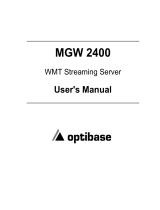 Optibase MGW 2400 WMT User manual