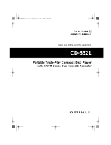 Optimus CD-3321 User manual