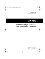 Optimus CD-3840 User manual
