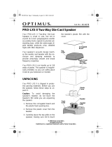 Optimus PRO LX5 II User manual