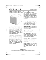 Panasonic PRO-SW100P User manual