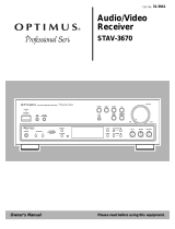 Optimus STAV-3670 User manual