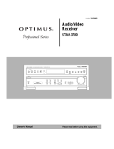 Optimus STAV-3780 User manual