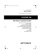 Optimus SYSTEM 734 User manual
