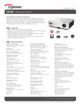 Optoma Technology TX735 User manual