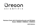 Oregon Scientific RRM902 User manual