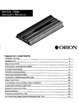 Orion HCCA150R User manual
