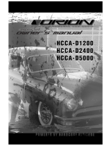 Orion Car Audio HCCA-D1200, HCCA-D2400, HCCA-D5000 User manual