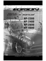 Orion Car Audio HP-4600 User manual