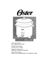 Oster 4718 User manual