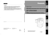 Panasonic DP-2500 User manual