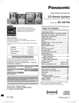 Panasonic Stereo System User manual